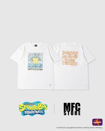 【東京都目黒区・大阪府大阪市】「MFC STORE」とスポンジ・ボブがコラボ！Tシャツ全7型＆アロハシャツ全2型を再販