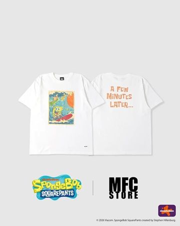 【東京都目黒区・大阪府大阪市】「MFC STORE」とスポンジ・ボブがコラボ！Tシャツ全7型＆アロハシャツ全2型を再販
