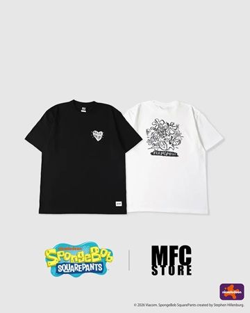 【東京都目黒区・大阪府大阪市】「MFC STORE」とスポンジ・ボブがコラボ！Tシャツ全7型＆アロハシャツ全2型を再販