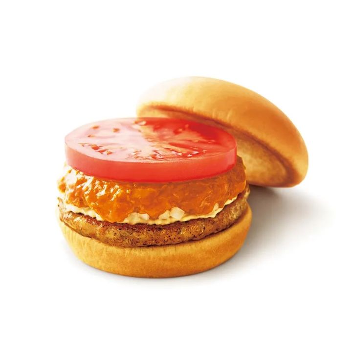 具材を見せるバーガー
