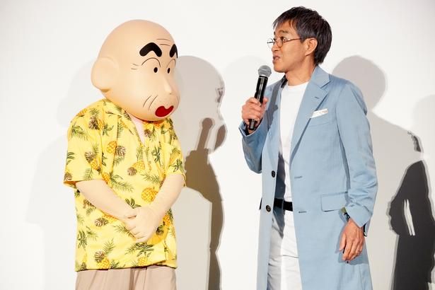 しんちゃんの祖父、銀の介を演じるチョー