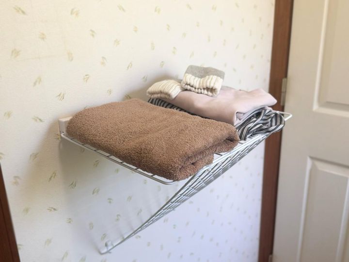 画像: タオルや着替えを置ける！ お風呂上がりの着替えがスムーズに