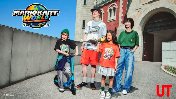 UNIQLO（ユニクロ）のグラフィックTシャツブランド「UT」から、Nintendo Switch2ソフト『マリオカート ワールド』との初コレクションが登場。ゲームの世界観を落とし込んだメンズ・キッズ向けアイテムが、2026年8月10日より発売される。