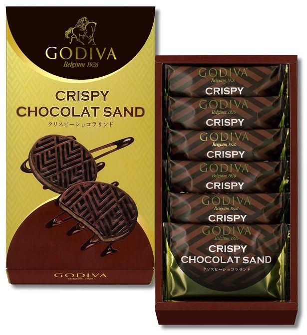 さくさく生地でビターチョコレートクリームをサンドした「クリスピーショコラサンド」(1663円)