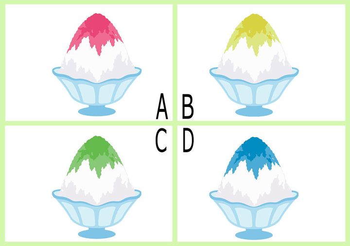どのかき氷を食べたい？