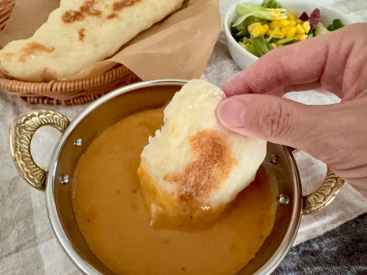 フライパンでナン