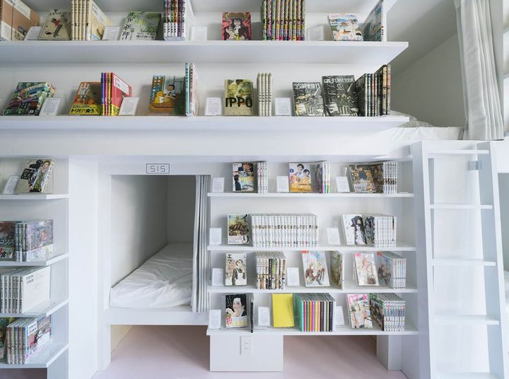 「MANGA ART HOTEL,TOKYO」店内