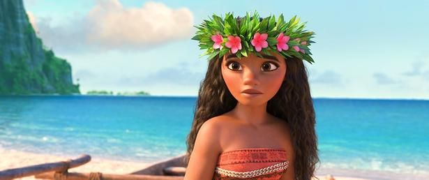 南の楽園で暮らし、海と特別な絆で結ばれている少女モアナ(『モアナと伝説の海』) [c]Everett Collection/AFLO
