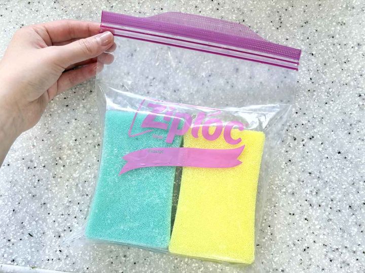 画像2: 水を含ませて冷凍庫へ！