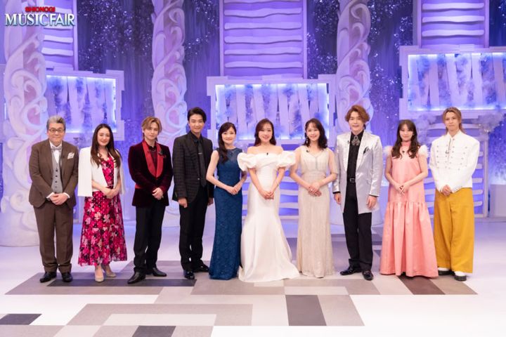 「New HISTORY COMING ARENA LIVE -The Imperial Theatre Symphony-」（通称：帝コン）のメンバー、堂本光一、井上芳雄、島田歌穂、平原綾香、ソニン、佐藤隆紀、桜井玲香、岡宮来夢が『MUSIC FAIR』に出演