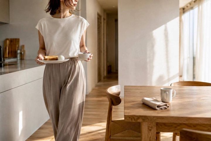 【４ヶ月で−３kg】平日の朝食メニューを決めておくだけ。自然と食べ過ぎが減った新習慣