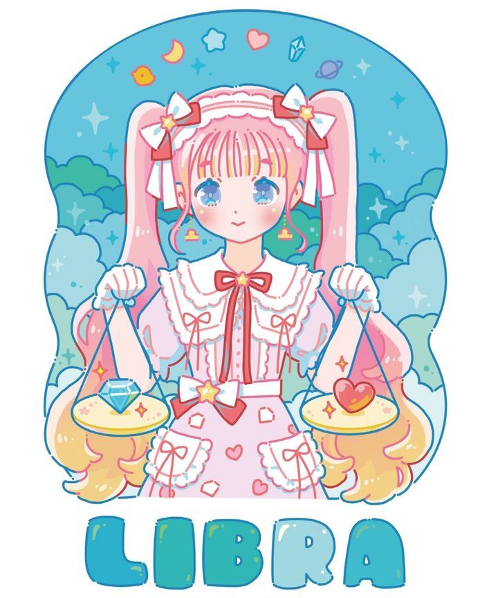 ラブちゃんことLove Me Doの12星座占い「ときめき占い」、てんびん座のイメージ画像。