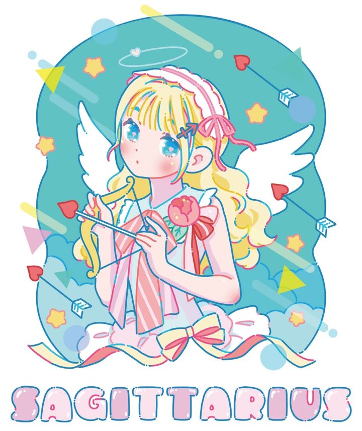 ラブちゃんことLove Me Doの12星座占い「ときめき占い」、いて座のイメージ画像。