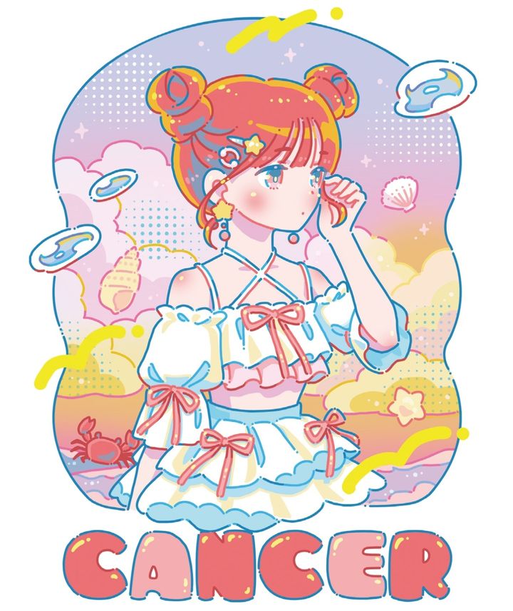 ラブちゃんことLove Me Doの12星座占い「ときめき占い」、かに座のイメージ画像。