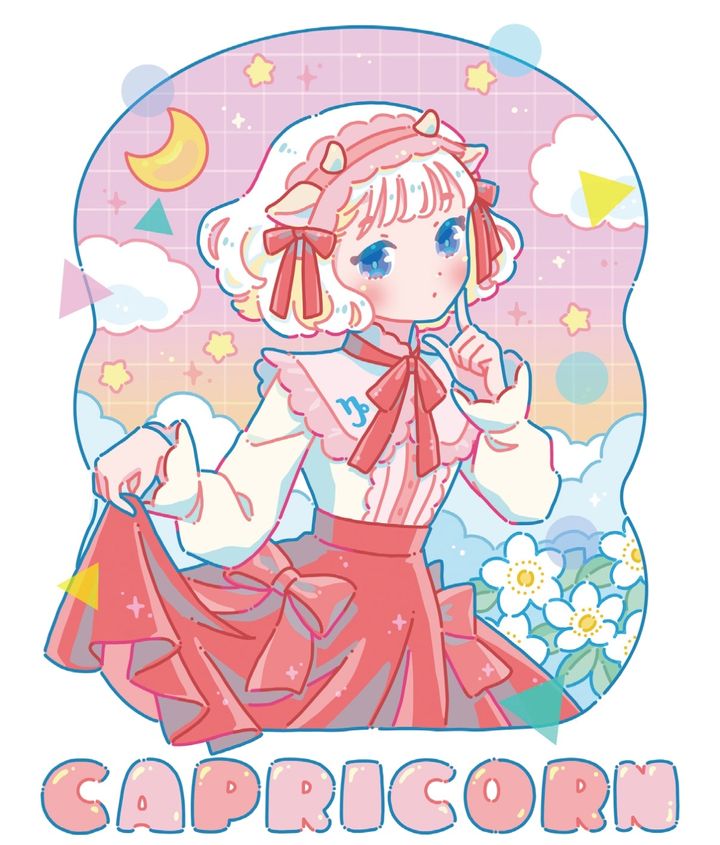 ラブちゃんことLove Me Doの12星座占い「ときめき占い」、やぎ座のイメージ画像。