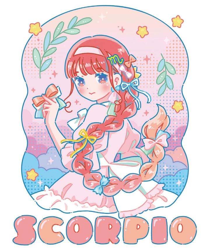 ラブちゃんことLove Me Doの12星座占い「ときめき占い」、さそり座のイメージ画像。
