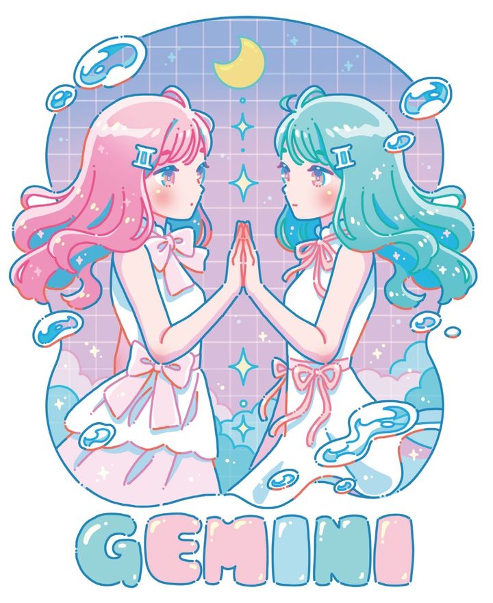 ラブちゃんことLove Me Doの12星座占い「ときめき占い」、ふたご座のイメージ画像。
