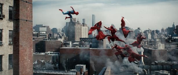 忍者集団、ザ・ハントとスパイダーマンのバトルシーンも見どころ [c]2026 CPII. All Rights Reserved. [c]& TM 2026 MARVEL