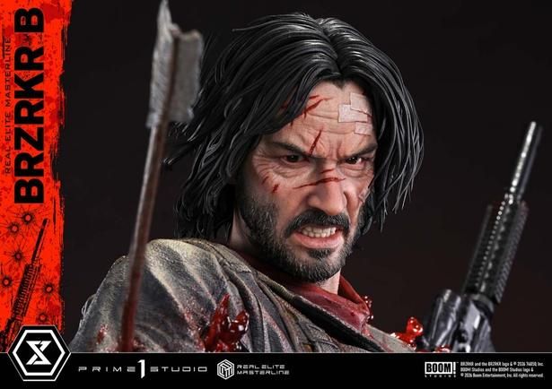 【画像を見る】キアヌ原作コミック「BRZRKR」から怒れる表情がたまらない主人公がフィギュアに！(「リアルエリートマスターライン BRZRKR B」) 2027年12月～2028年3月頃発送予定 価格：256,190円(税込) 発売・販売元：プライム1スタジオ BRZRKR and the BRZRKR logo & [c] [2026] 74850, Inc. BOOM! Studios and the BOOM! Studios logo & [c] [2026] Boom Entertainment, Inc. All rights reserved.