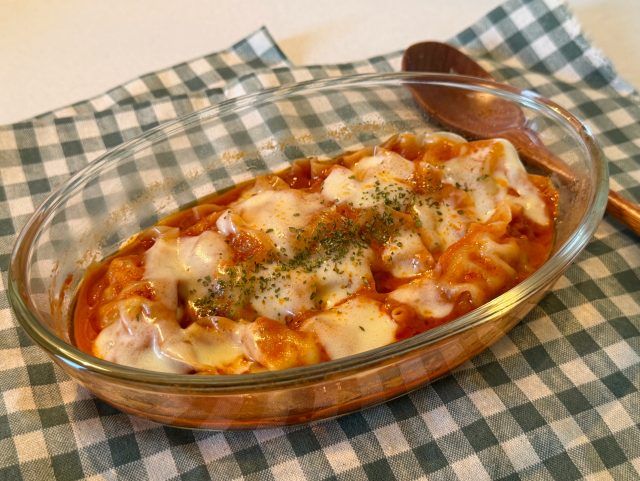 冷凍餃子のラザニア風