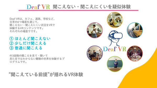 クラファンで、ろう・難聴者が感じる世界を疑似体験できる「Deaf VR」体験会費用募集