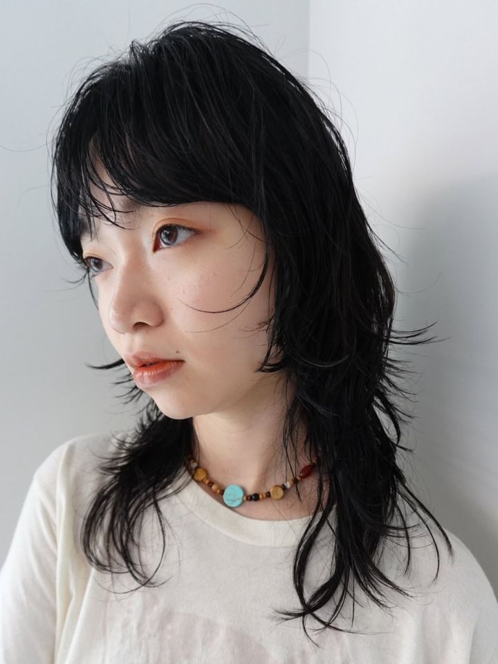 30代ヘアスタイル、エアリーウルフ、サイド、December jingumae