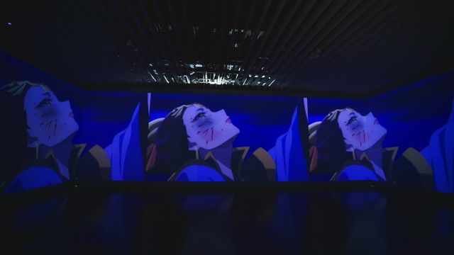 AREA4 楼蘭 最期の舞 3面スクリーンのシアター演出