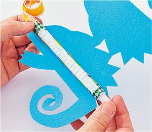 【おうちで夏祭りごっこ】伸びて縮むのが楽しい「吹きもどし」を手づくり♪ 動物を付けて楽しさアップ！の画像4