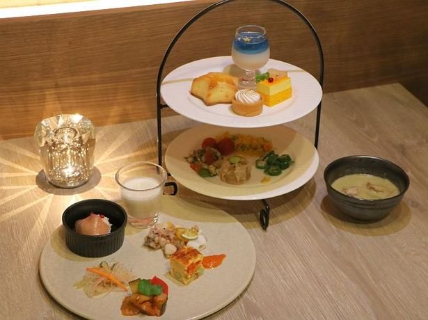 【写真】フォトジェニックなスイーツや前菜を並べて“自分だけ”のアフタヌーンティーセットを作ることができる