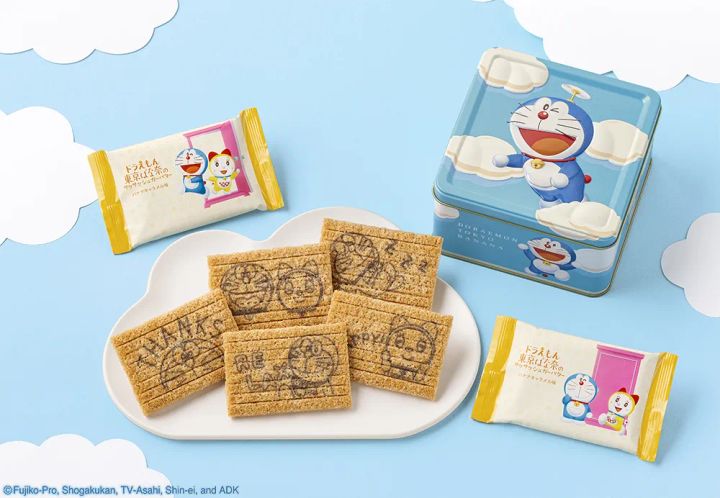 東京ばな奈ワールド「ドラえもん 東京ばな奈のサクサクシュガーバター バナナキャラメル味 10枚入」