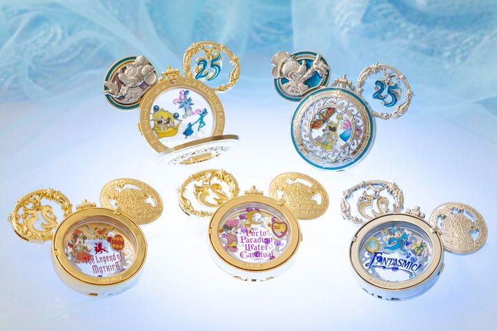 ジュビリーロケット本体に5種のセットを組み合わせたディスプレイ