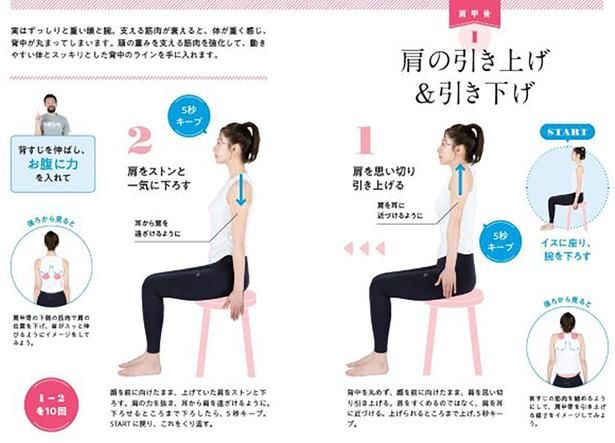 【肩甲骨】肩の引き上げ＆引き下げ （C）前田修平／KADOKAWA