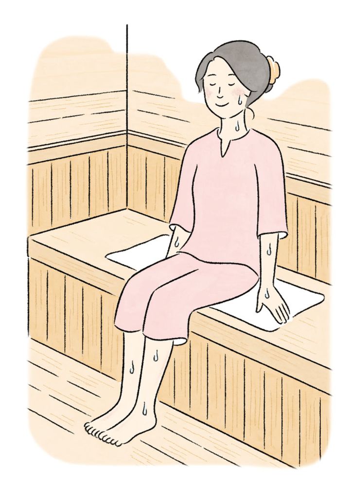 サウナ大好き！ 体が温まるから健康にもきっといいはず！はOK