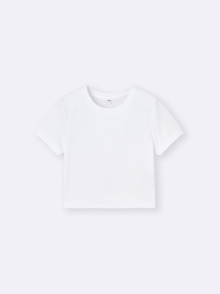 白いドライミニTシャツを平置きした様子