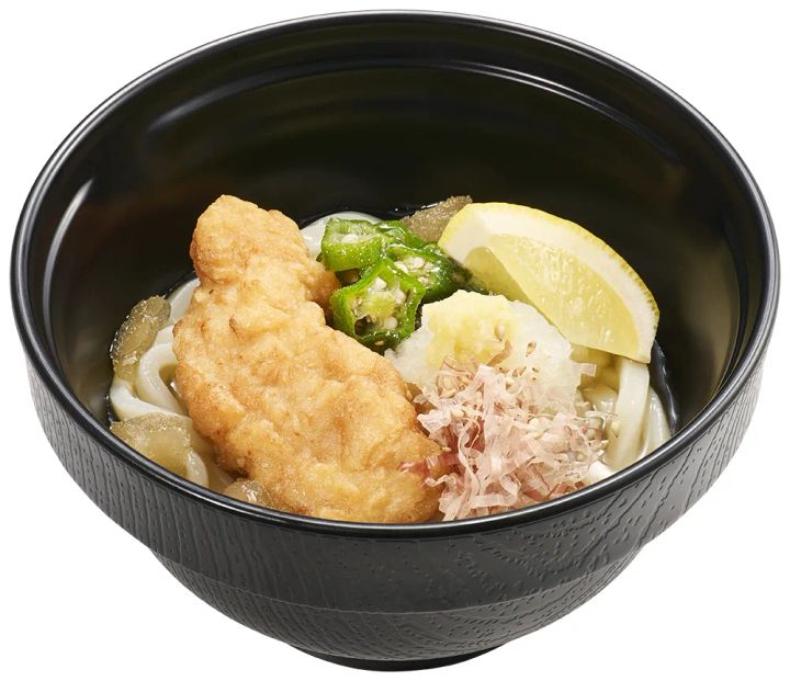 混ぜて冷やす とり天おろしうどん