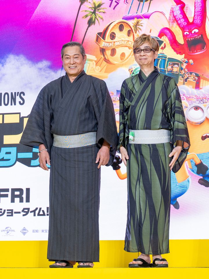 松平健とグーミー役の山寺宏一