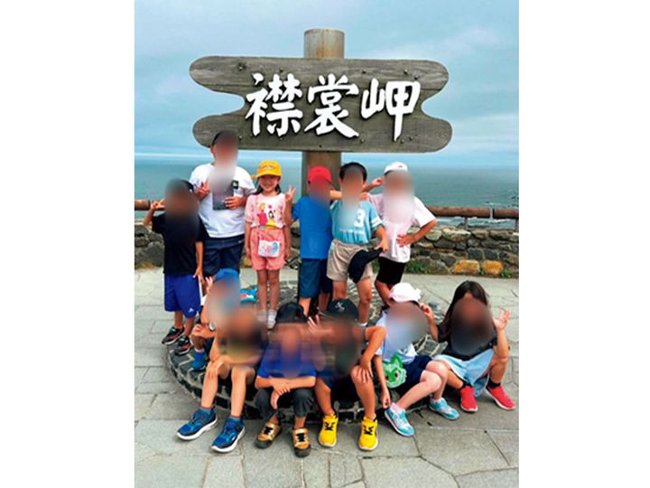襟裳岬での集合写真