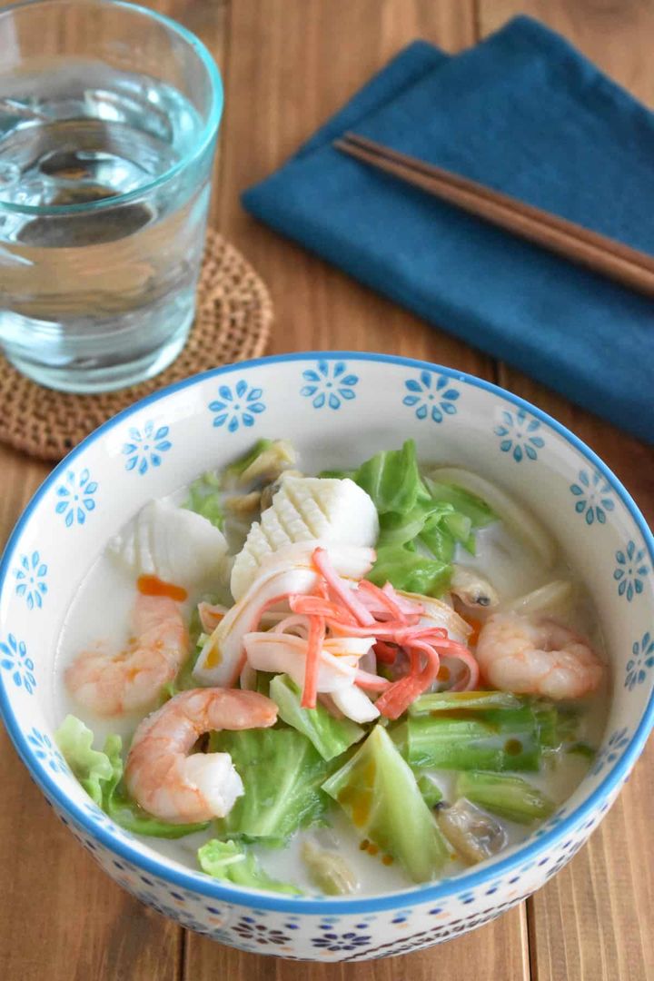 ちゃんぽん風冷やしうどん