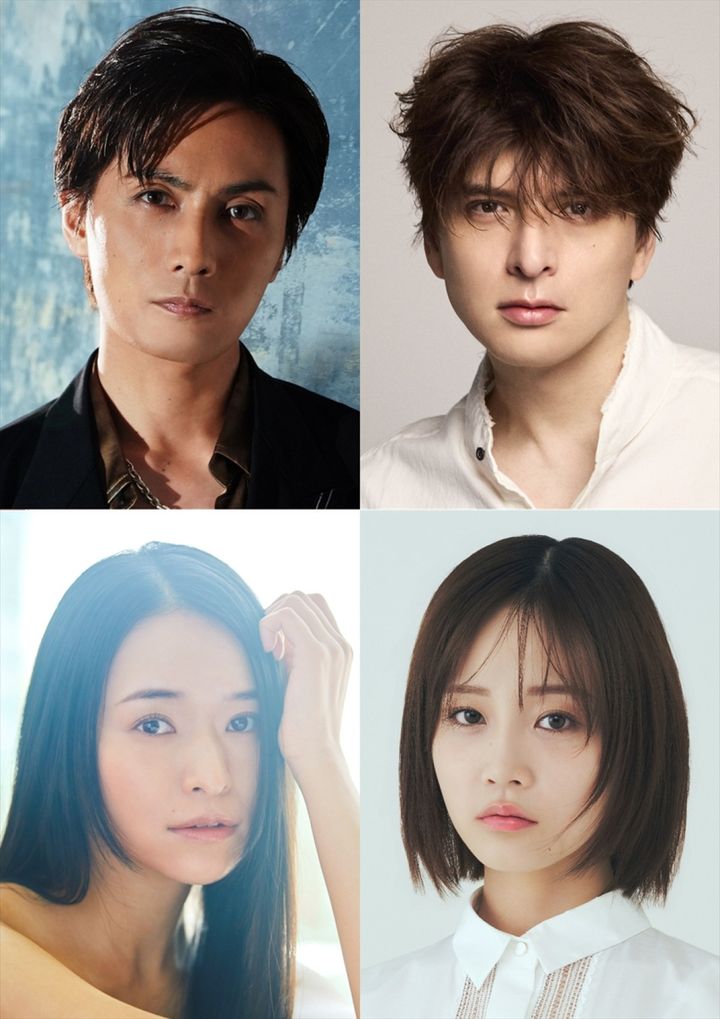 ミュージカル『ファントム』に出演する（上段火有から）加藤和樹、城田優、（下段左から）小南満佑子、飯田栞月 width=