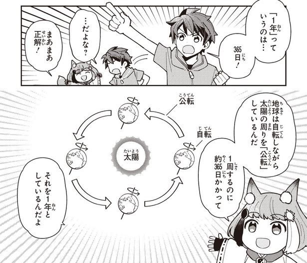 太陽の周りを地球が1周する時間に応じて1年は決まっている (C)KADOKAWA CORPORATION (C)NAOJ, NINS