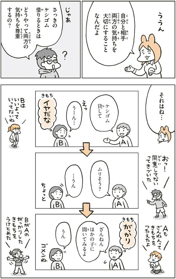 どうやって両方の気持ちを尊重するの？ （C）フクチ マミ、村瀬 幸浩、北山 ひと美／KADOKAWA