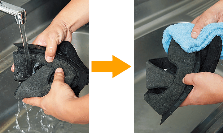【丸洗いで清潔】見た目以上に汚れている！プロが教えるヘルメット内装の正しい「手洗い＆乾燥」手順