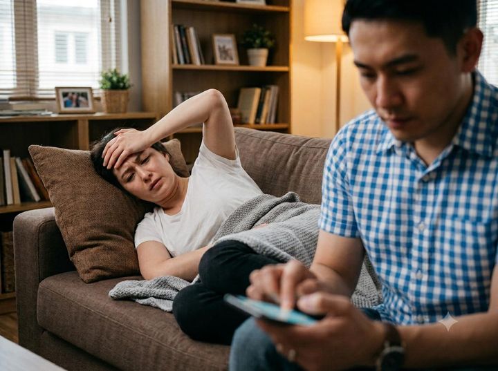 画像: 風邪で寝込む私に「姉ちゃん来るから大丈夫でしょ」とスマホを触る夫が反省したワケ