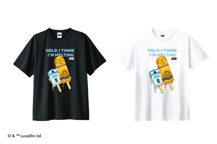 C-3PO＆R2-D2／アイスクリーム／Tシャツ