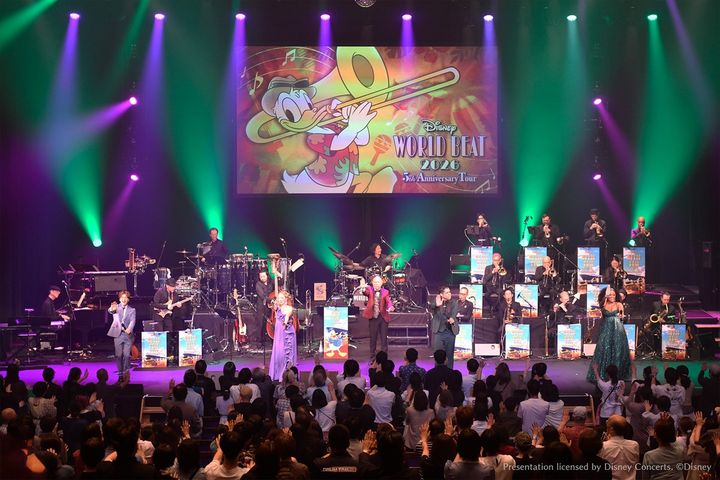 「ディズニー・ワールド・ビート 2026」の様子 写真：Presentation licensed by Disney Concerts （C）Disney width=