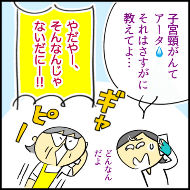 母の子宮頸がん／へそ