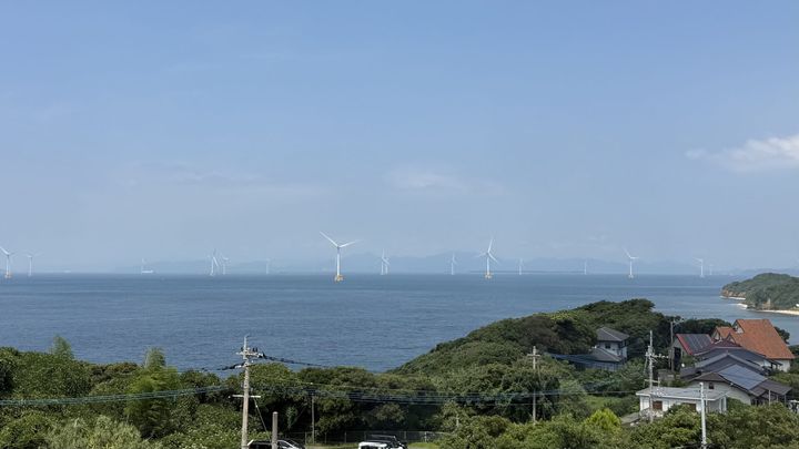 亀の井ホテル 玄界灘からの景色