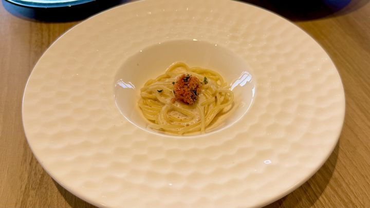 明太子のパスタ バターと磯の香りのマリアージュ