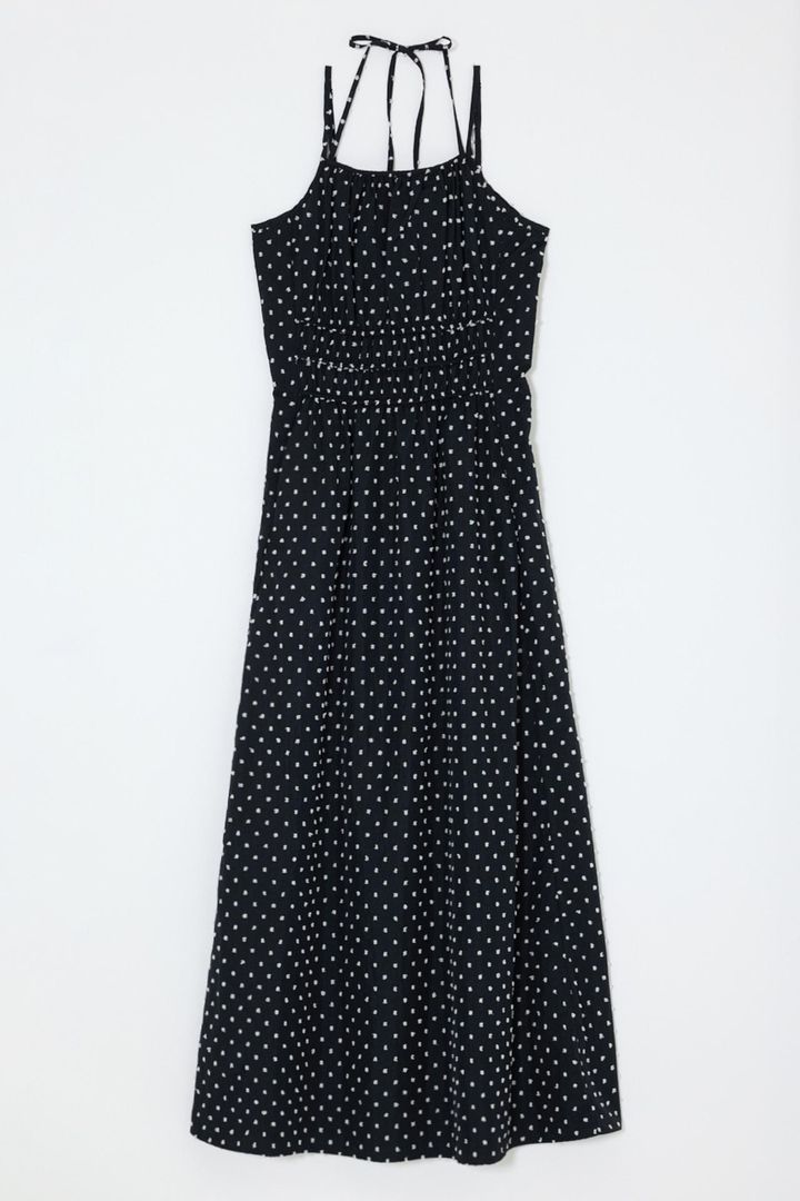 画像: POLKA DOT CAMI ドレス（ブラック）￥13,970（マウジー） 出典：マウジー