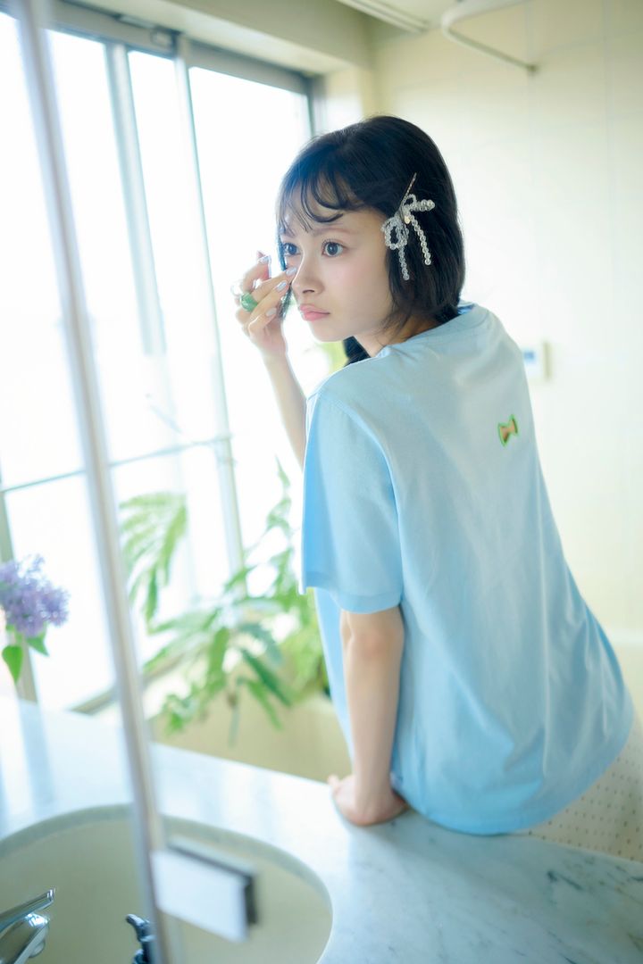 【伊藤百花】夏のおしゃれはエブリデイCOLORME♡③【バックリボン刺繍Tシャツ】